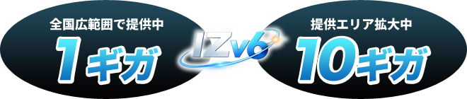 IZv6 1ギガ 10ギガ